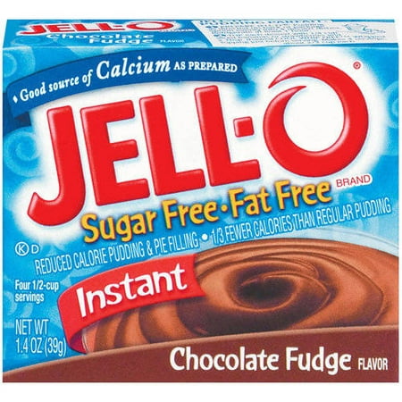 Jell-O Pudding & Pie Filling Instant Chocolate Fudge Sugar Free & Fat ...