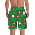 thumbnail image 3 of Yiaed Cute Santa Print Men's Swim Trunks with Lining Quick Dry Sports Shorts Beach Shorts Boardshorts-XX-Large, 3 of 5