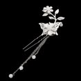 thumbnail image 3 of Pinza de cabellero Palillo de Moños Chino Nupcial de Flores con Borlas de Accesorios para Disfraces Blanco Salvador Palo chino antiguo, 3 of 7