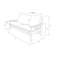 thumbnail image 4 of Kodiak Furniture Monterey Barbados Futon with Multi-Color Fabric Mattress, 4 of 7