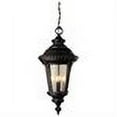 thumbnail image 2 of One Light Black Clear Seeded Glass Hanging Lantern, 2 of 2