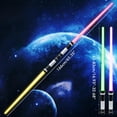 thumbnail image 3 of piezas 2 en 1 7 colores que cambian espada iluminada espada ligera expandible con sonido Cosplay juguete niños cumpleaños Halloween regalos de Navidad, 3 of 8