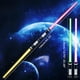 thumbnail image 1 of 2 piezas 2 en 1 7 colores que cambian espada iluminada espada ligera expandible con sonido Cosplay juguete niños cumpleaños Halloween regalos de Navidad, 1 of 9