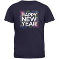 thumbnail image 1 of Happy New Year Fireworks Navy Adult T-Shirt, 1 of 1