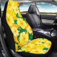 thumbnail image 4 of Uourmeti Yellow Hibiscus Floral Print Car Seat Cover Ventilated Comfort Seat Covers for Cars Anti Aging Long Lasting 1 Pieces Set Compatible with Truck Auto, 4 of 6