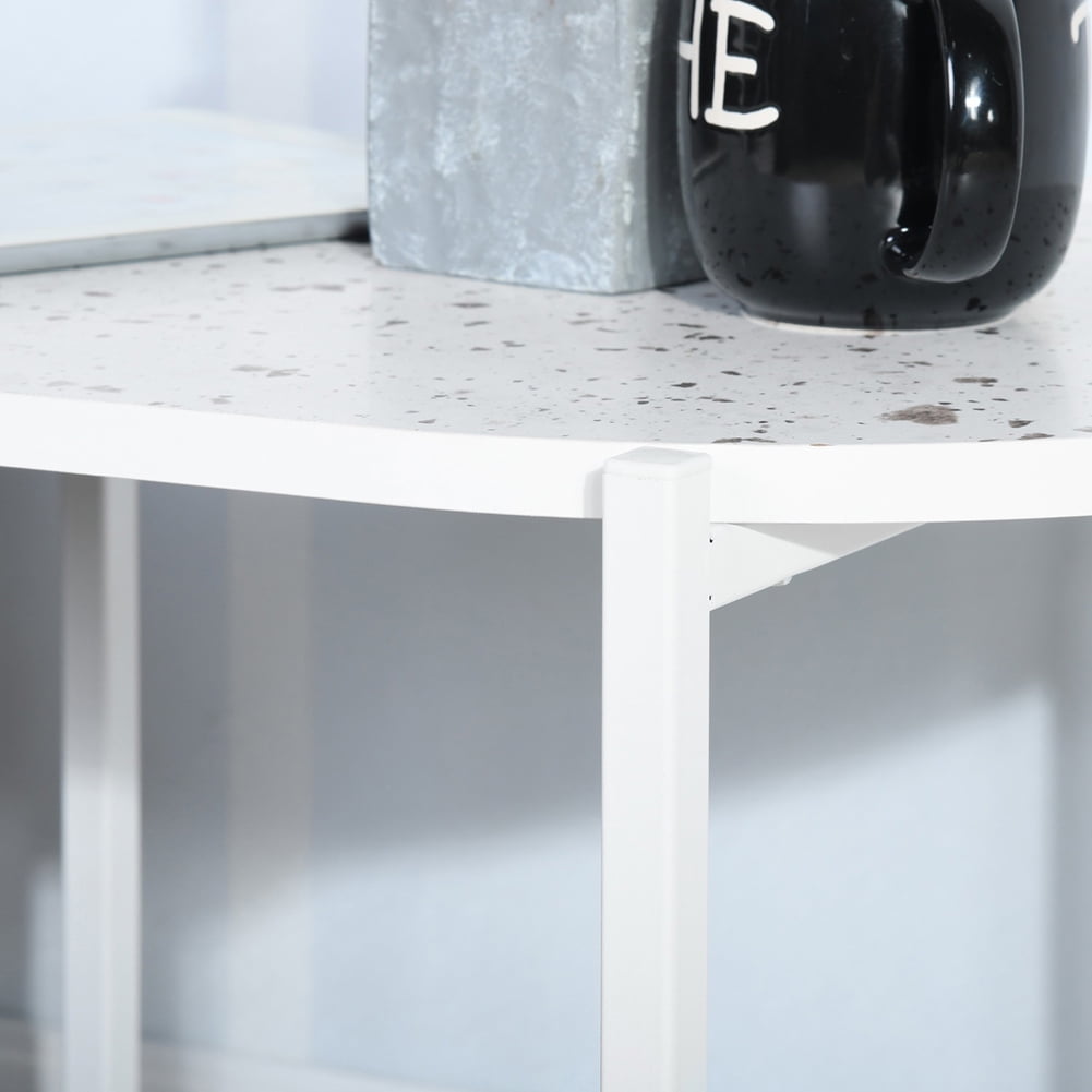 Kepooman Coffee Table, 2 Tier Modern Industrial End Tables Simple Center Table for Living Room, Bedroom Kepooman Coffee Table, 2 Tier Modern Industrial End Tables Simple Center Table for Living Room, Bedroom