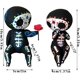 thumbnail image 2 of Figuras de calavera de azúcar, esqueleto de resina, figura de pareja, adornos de mesa góticos, artesanías, estatua de calavera de azúcar, decoración oso de fresa Electrónica, 2 of 4