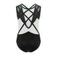 thumbnail image 2 of TiaoBug Sparkly Gymnastics Leotard for Girls Kids Shiny Rhinestone Sleeveless Crisscross Back Ballet Dance Top White 14, 2 of 5
