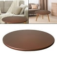 thumbnail image 4 of 40 Inch Elastic Edged Round Table Cloth Table Protector Oil Table Cover coffee, 4 of 7