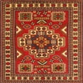 thumbnail image 1 of Ahgly Company Machine Washable Indoor Square Traditional Red Area Rugs, 8' Square, 1 of 7