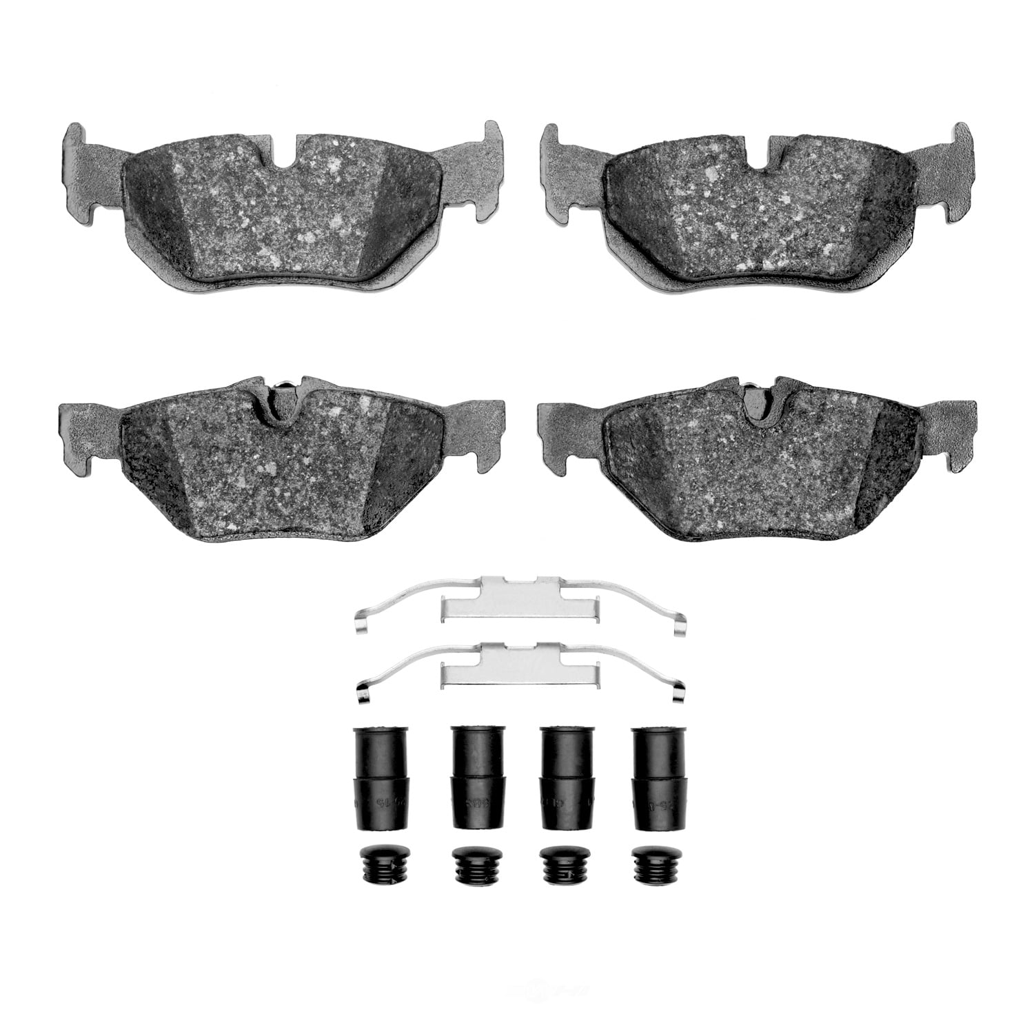 Dynamic Friction Company 1600-1267-01 DFC EURO 5000 Ceramic Brake Pads and Hardware Kit