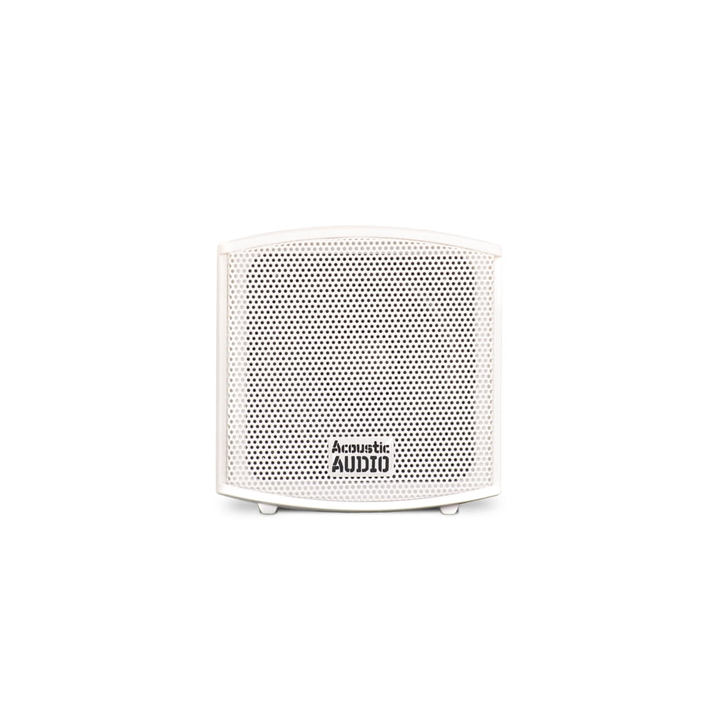 Acoustic Audio AA321W Mountable Indoor Speakers 4000 Watts White Bookshelf 10 Pair Pack AA321W-10Pr