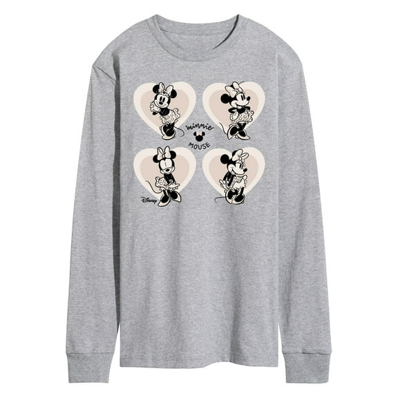 Disney - Mickey & Friends - Minnie Mouse Hearts You - Men's Long Sleeve T-Shirt