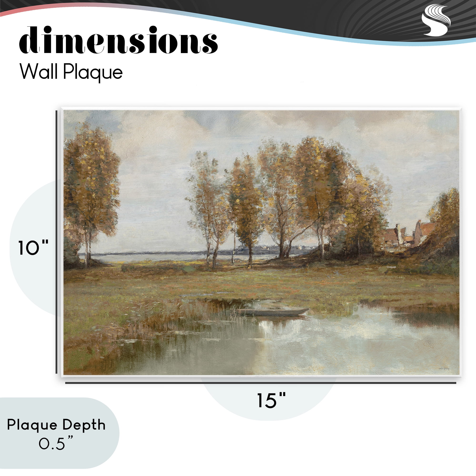 Stupell Industries A Peaceful Spot Landscape Wall Plaque Art, design by Amber Sterling