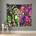 thumbnail image 2 of Splatoon Wall Tapestry Cartoon Poster Wall Hanging Tapestry for College Dorm Living Room Bedroom Decoration 59x59 Inch, 2 of 7