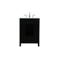 thumbnail image 3 of Elegant Decor Irene 24" Zinc Alloy and MDF Single Bathroom Vanity in Black, 3 of 5