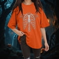 thumbnail image 2 of Godom Women Cute Halloween Ghost Tshirts Funny Short Sleeve Fall Shirt Tops, 2 of 6