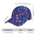 thumbnail image 2 of Lukts Ice Hockey Players With Puck Pattern Cap Hat for Men/Women,Unstructured/Cotton, 2 of 6