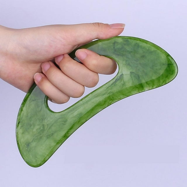 Body Gua Sha Massage Tool With Handle, Larger Guasha Tool For Back Neck Face Leg Massage, Lymphatic Drainage, Cellulite Remove