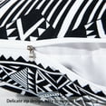thumbnail image 3 of Flxxie Microfiber Decorative Throw Pillow Cover, Square Cushion Case for Bed Sofa Couch, 18" x 18", Black and White Pattern, 3 of 5