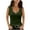 Green, variant on Womens Clothes under $5.00 Clothing Fashion Women Casual Solid Short Sleeve V-Neck Lace Vest Blouse Tops