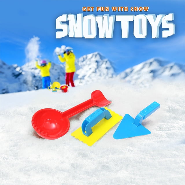 Agiferg Snow Play Kit Snow Fort Building Set Build a Snowman Set Snowballs Maker For Kid