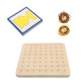 thumbnail image 3 of Shisuyan 1 Set Geoboard Pegboard Wooden Nail Board Geometric Shape Learning Tools, 3 of 8