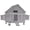 Gray(67.3"L x 40"W x 49.75"H), variant on Aivituvin Chicken Coop Extension Run Outdoor 20.73 ft² Large Coop Enclosure Chicken Tunnels for 4-6 Chickens, Ducks and Small Animals