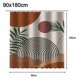 thumbnail image 5 of Cortinas de Baño Impermeables con Ganchos Antioxidantes Patrón Hoja, 5 of 10