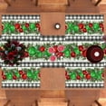 thumbnail image 5 of Linen Buffalo Plaid Christmas Placemats Set of 4 Christmas Table Mats Winter New Year Xmas Decor Black and White Christmas Decorations and Supplies for Home Kitchen Table-12×18’’, 5 of 5