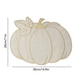 thumbnail image 3 of Heat-Resistant Pumpkin Placemat - Embroidered Table Mat Insulated Dining Protector Holiday Kitchen Decor Washable Fabric Table Setting(Beige), 3 of 6