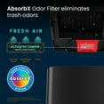 thumbnail image 5 of iTouchless 14 Gallon Sliding Lid Automatic Sensor Trash Can with AbsorbX Filter System, 52 Liter Black Steel Touchless Kitchen Garbage Bin, 5 of 7