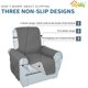 thumbnail image 4 of Funda de sofá sencilla, impermeable, funda para silla reclinable, tela antideslizante, 4 of 5