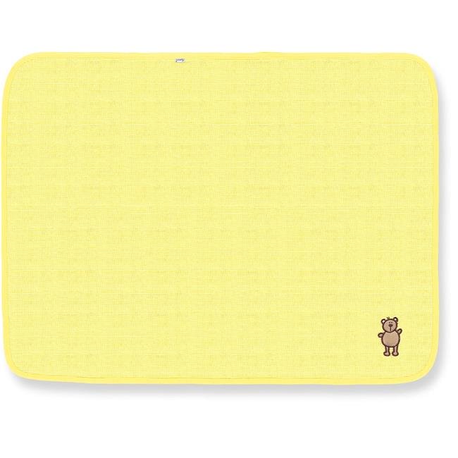 2201YL Yellow Thermal Receiving Blanket with Bear Applique 30 x 40