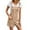 Khaki, variant on Fsqjgq Jumpsuits for Women Summer Rompers Outfits Sleeveless Rompers for Women Solid Double Pocket Cotton And Linen Suspender Jumpsuit Bib Overalls Jumpsuits Sleeveless Spaghetti Strap Boho Wide