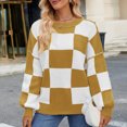 thumbnail image 6 of vigerkar Women's Oversized Batwing Sweaters 2025 Fall Outfits Trendy Crewneck Ribbed Knit Fashion Pullover Tops (Yellow, L), 6 of 9