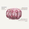 thumbnail image 2 of Gorro de satén reversible y ajustable Bounce Curl rosa, 2 of 7