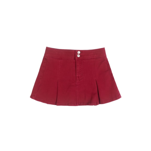 Wonder Nation Girls Mini Denim Pleated Skirt, Sizes 4-18