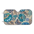 thumbnail image 7 of Goofa Vintage Floral Butterflies Printed Car Windshield Sunshade,Foldable Reflective Sun Visor,UV Protection Heat Blocker Sunshade,Car Cooling Accessory-, 7 of 7