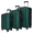 Green, variant on 3Pcs Traveling Luggage Set, Portable Large Capacity Luggage Bags for Travel, Rolling Storage Suitcase, Blue, 20" 24" 28"