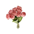 thumbnail image 2 of Ramo de flores de tulipán artificial 9 piezas – Tulipanes falsos Real Touch para decoración del hogar, centros de mesa de boda, arreglos de jarrones de mesa, decoraciones para salón y comedor, 2 of 7