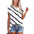 thumbnail image 3 of Birdeem T-Shirt Décontracté Mode pour Femmes Col Rond Manches Courtes Ample, 3 of 7