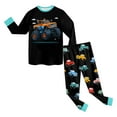 thumbnail image 5 of Gibobby Boys and Girls Soft Pajamas 100% Cotton Toddler Pjs Long Sleeve Kid Sleepwear Sets(Black,3-4 Years), 5 of 9