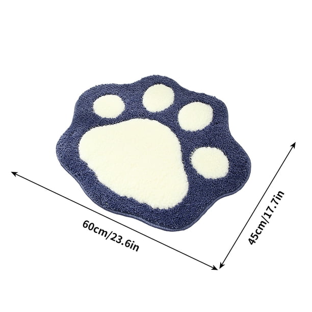 Alfombrillas para Perros para Pisos,Pie Modeling Dog Paw Bathroom Absorbent Mat Door Mat para Uso Doméstico,Alfombrilla Antideslizante para Dormitorio Y Baño para Mascotas,Alfombrilla de Puerta para P
