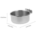 thumbnail image 2 of LEORX Hanging Dog Bowls Stainless Steel Food and Water Holding Round Bowl 1Pack, 2 of 8