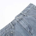 thumbnail image 6 of vigerkar High Stretchy Mini Skort Skirt for Women,Low Waist Denim skirts with Pockets Blue, L, 6 of 9
