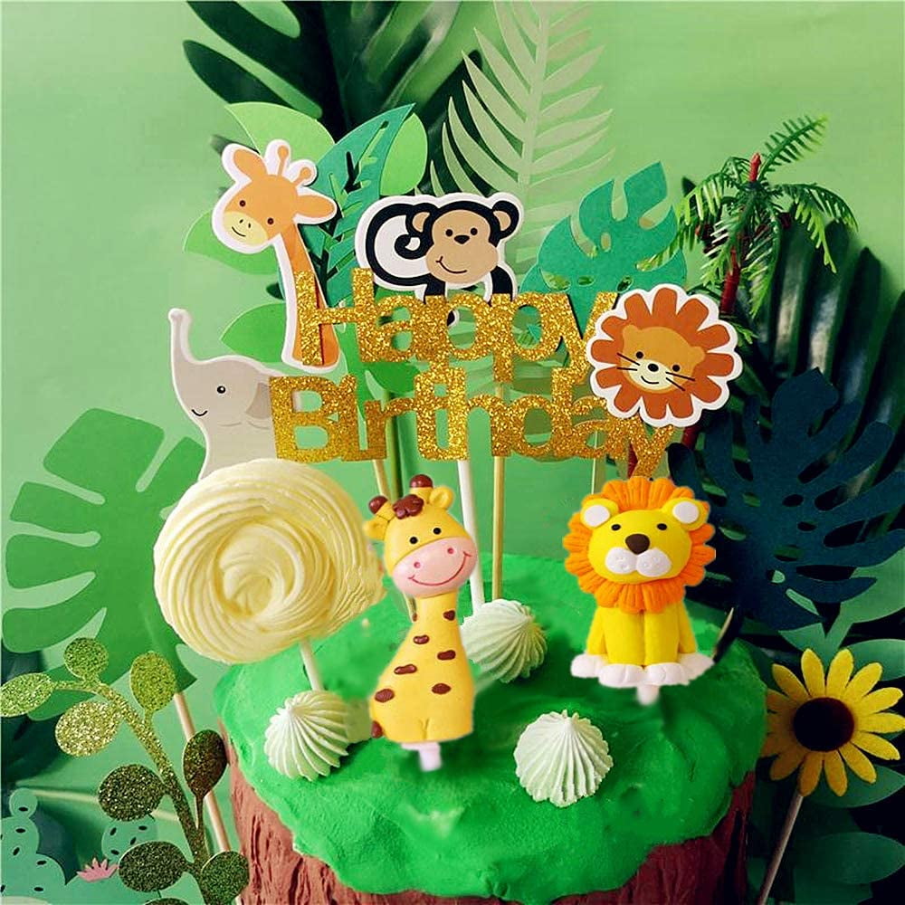 HTOOQ 10 PCS Jungle Safari Animal Cake Toppers Picks Jungle Animals Cake  Decorations for Jungle Safari Animals Party Baby Showers Birthday Party |  Walmart Canada