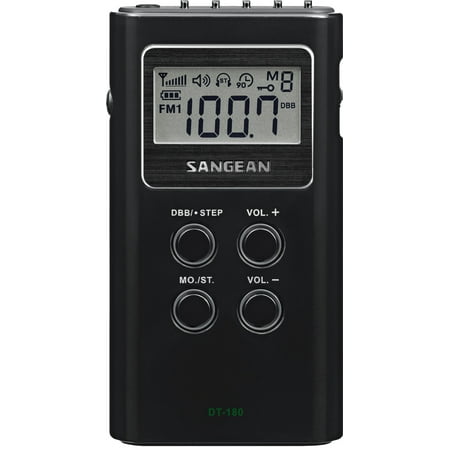 Sangean All in One Compact Digital Tuning Pocket Size Portable AM/FM