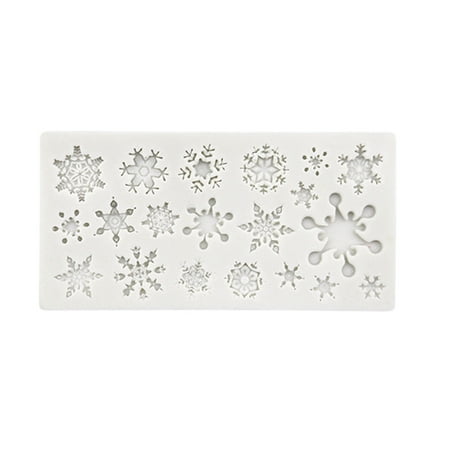 

Silicone Mousse Mould Snowflake Shaped Silicone Material Fondant Molds Chocolate Mold Baking Accessories for Baking Cake