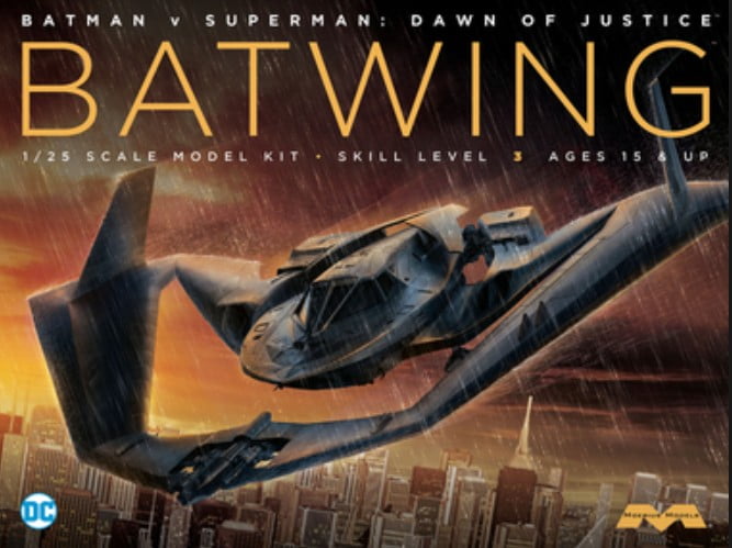 Batman vs Superman Dawn of Justice Sky Shooter Batwing Car Ages 3 Toy Boys Play 